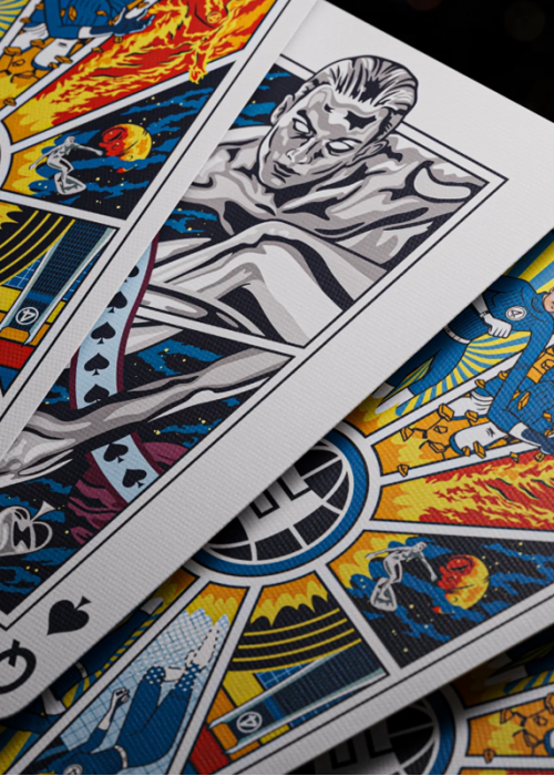 Les Quatre Fantastiques - Cartes à jouer | Mintcards.ch