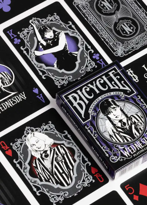 Carte da gioco Bicycle Wednesday (serie Netflix)