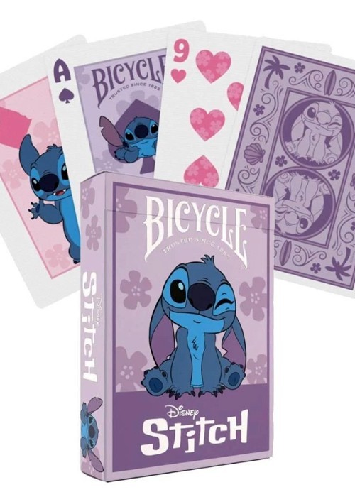 Carte da gioco Bicycle Disney Stitch (viola)