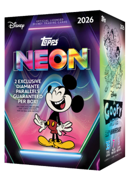 Topps Disney Neon 2026, Value Box, 35 Karten