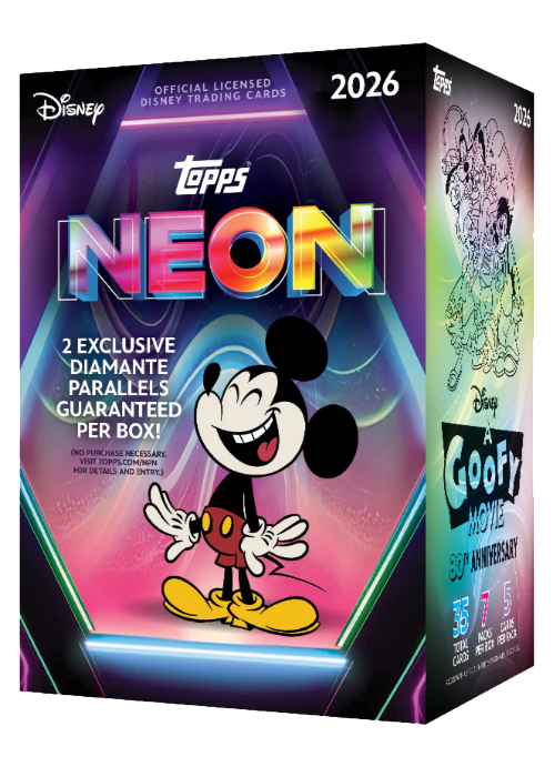 Topps Disney Neon 2026, Value Box, 35 carte