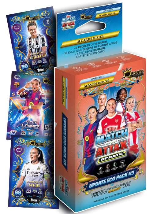 Match Attax 2025/26 Queens of Europe, Update Eco Pack #3