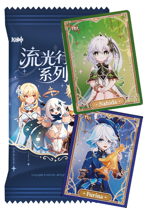 Genshin Impact Glowing Travelogue | Mintcards.ch