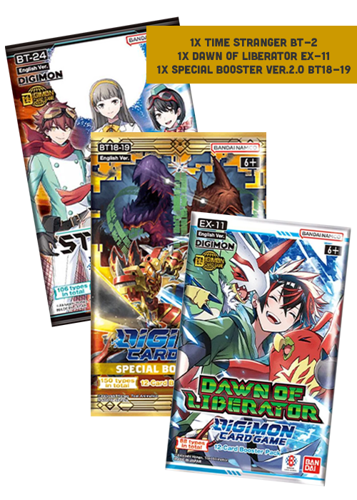 Digimon Pack Booster BT2-EX11-BT18/19 | Mintcards.ch