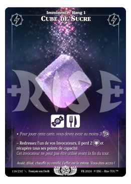Rise TCG - CUBE DE SUCRE 116/232 | Mintcards.ch