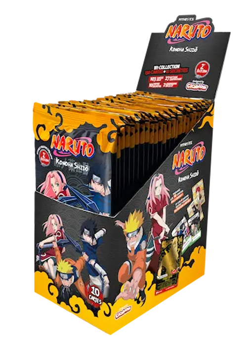 Naruto Mythos Set 1 Konoha Shidō, 2nd Ed. Display FR
